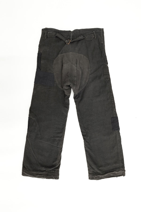 Distressed Cinch-Back Trousers — Japan, c.1930s–1940s