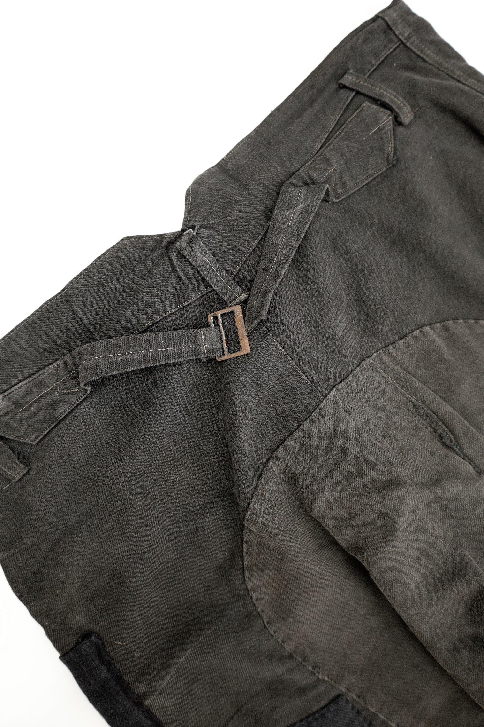 Distressed Cinch-Back Trousers — Japan, c.1930s–1940s