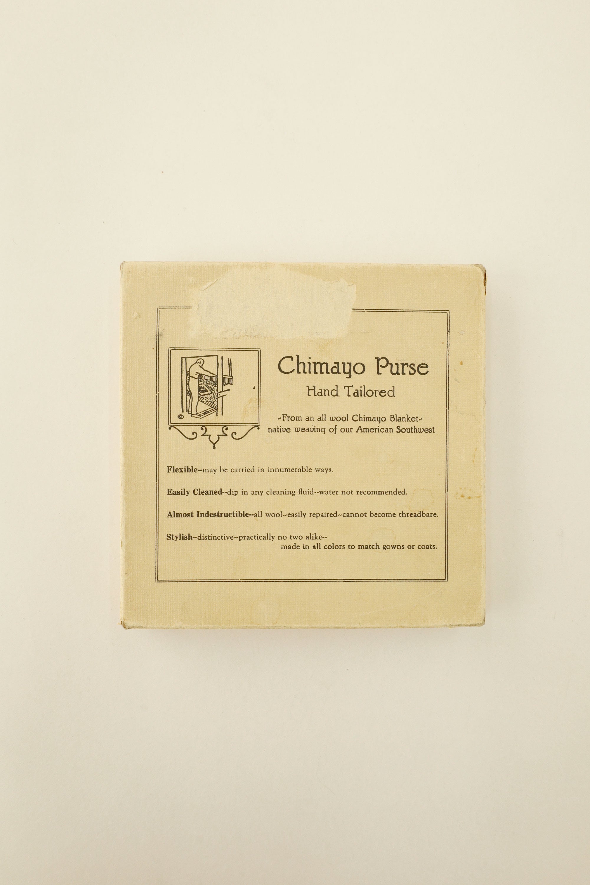 Chimayo Purse with Thunderbird Plate – Navajo, c.1940s