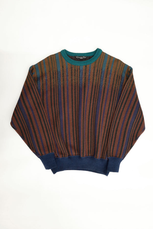 Gradient Stripe Knit Sweater – Christian Dior, c.1980s