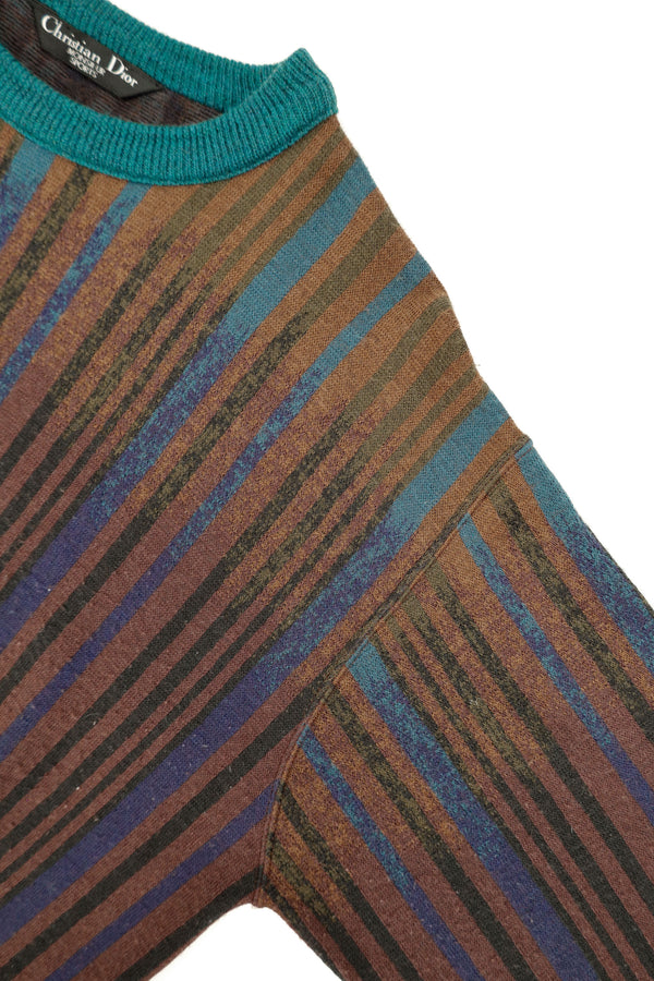 Gradient Stripe Knit Sweater – Christian Dior, c.1980s