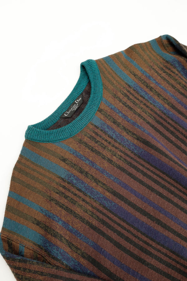 Gradient Stripe Knit Sweater – Christian Dior, c.1980s