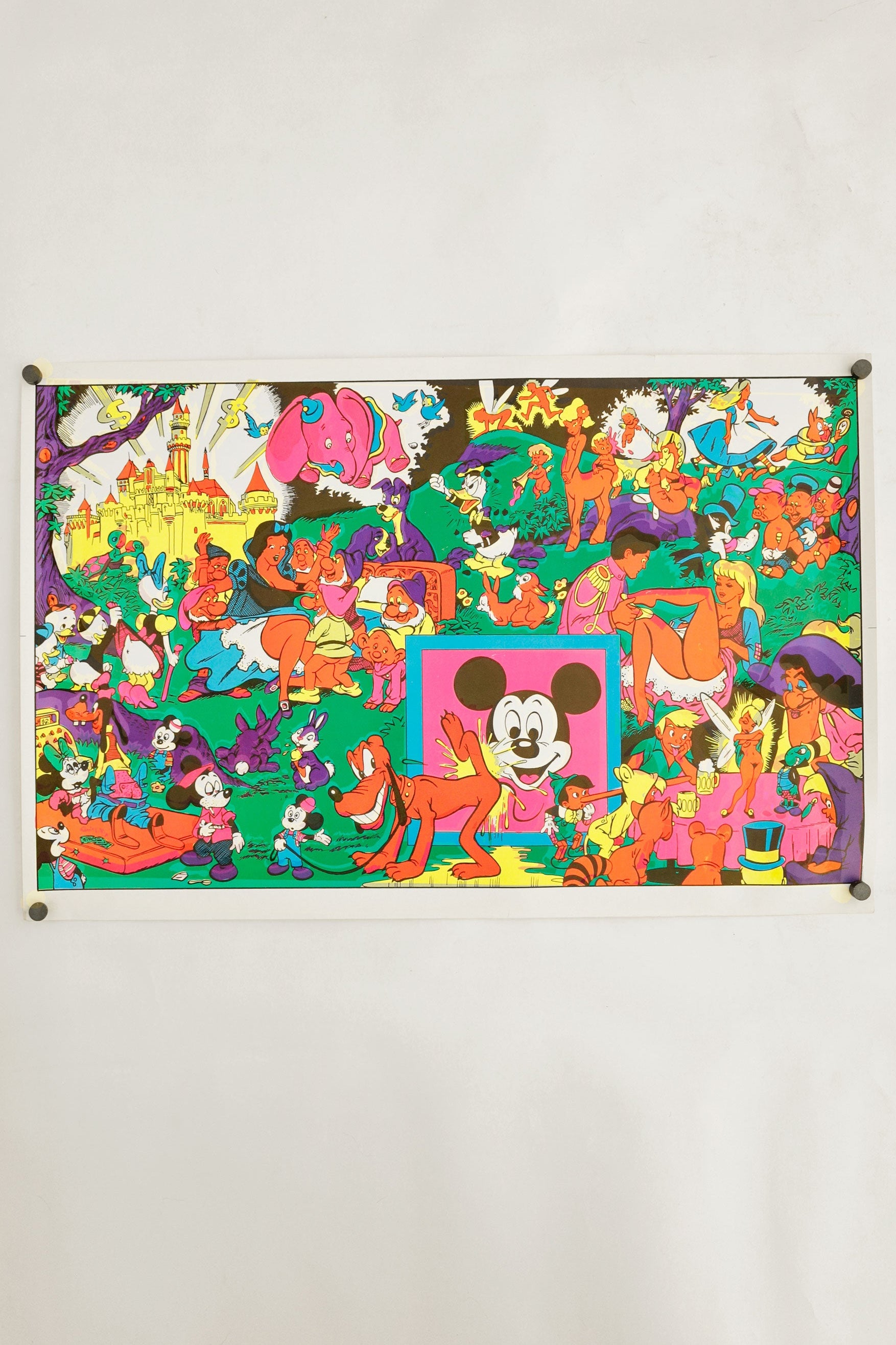 Disneyland Memorial Orgy Black Light Poster– Wally Wood , c.1970's