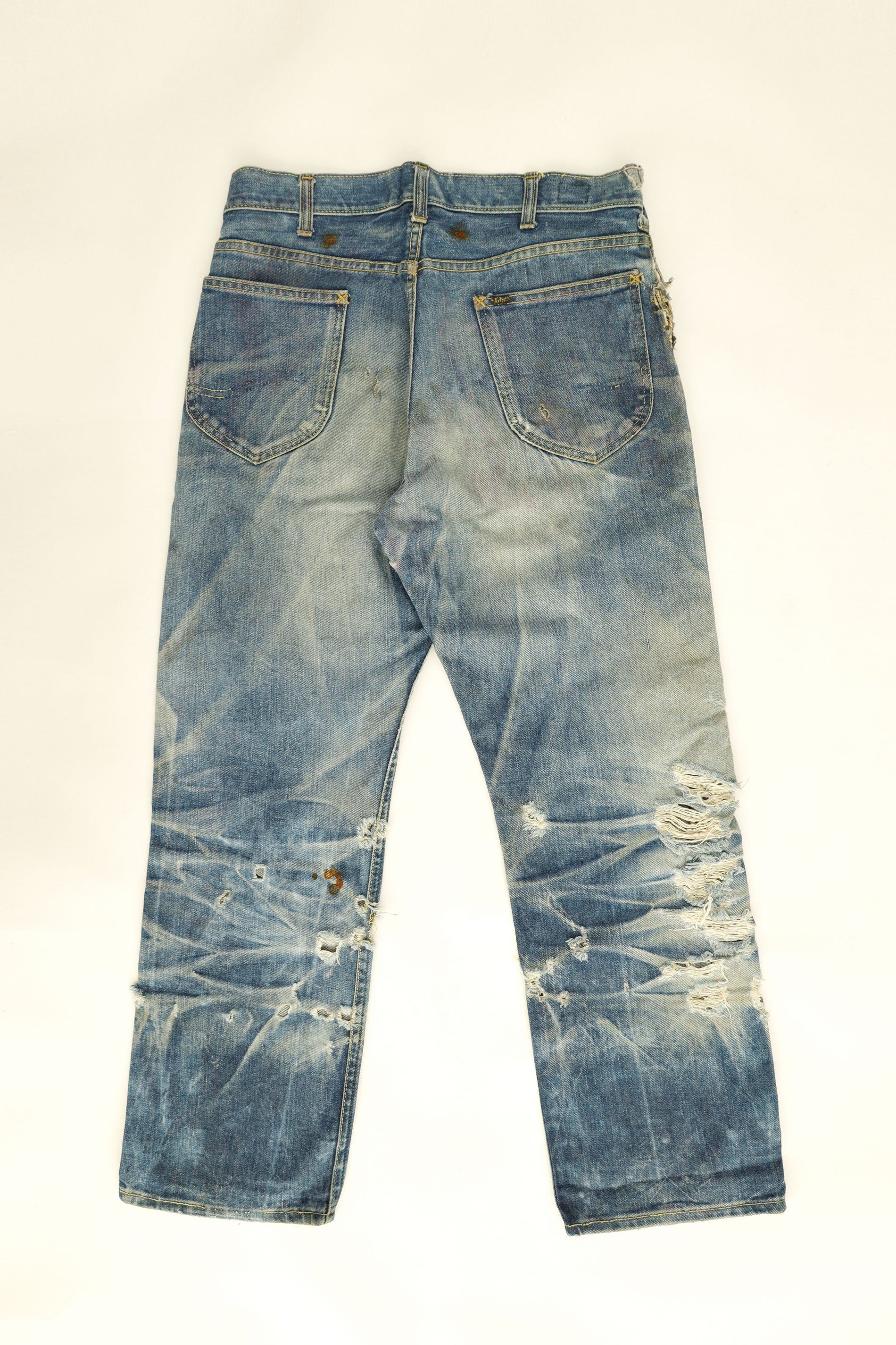 Distressed Cowboy Jeans - Lee, 1970s