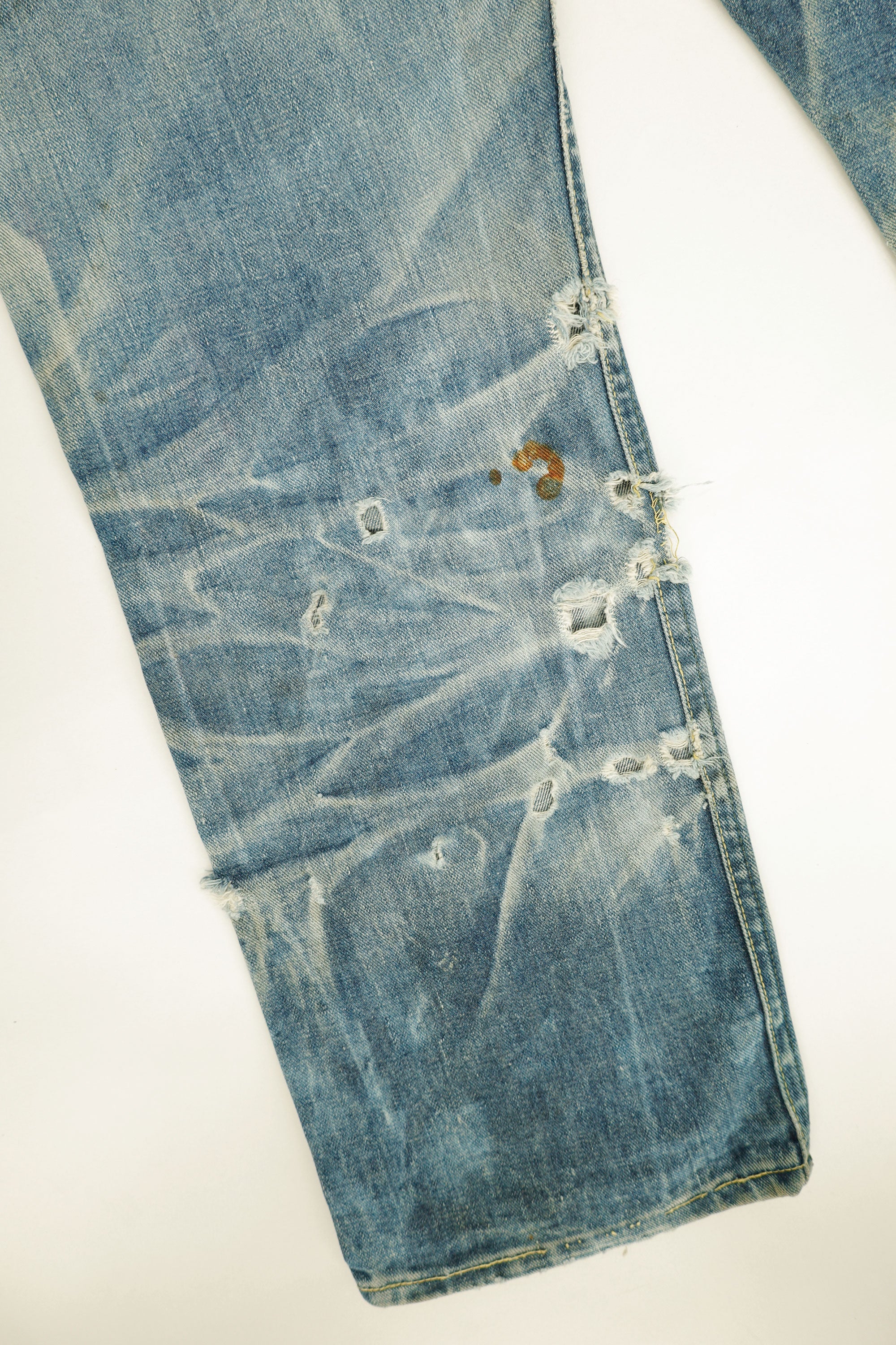 Distressed Cowboy Jeans - Lee, 1970s