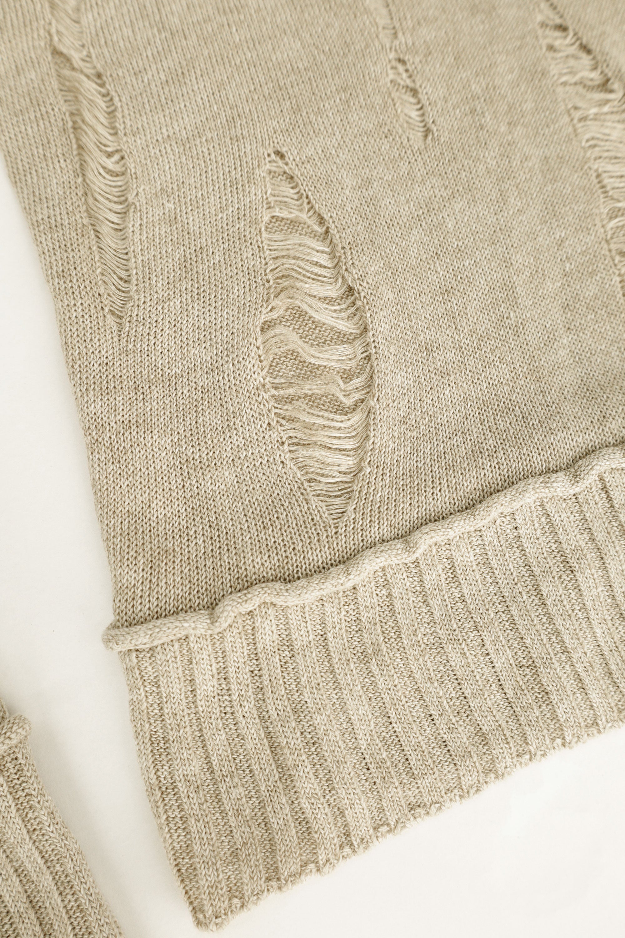 Distressed Linen Knit Sweater – Comme des Garçons, c.2000s