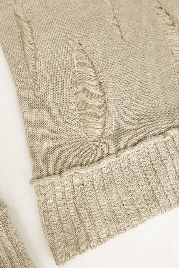 Distressed Linen Knit Sweater – Comme des Garçons, c.2000s