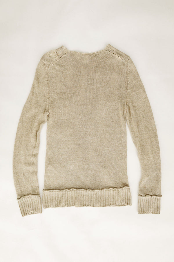 Distressed Linen Knit Sweater – Comme des Garçons, c.2000s