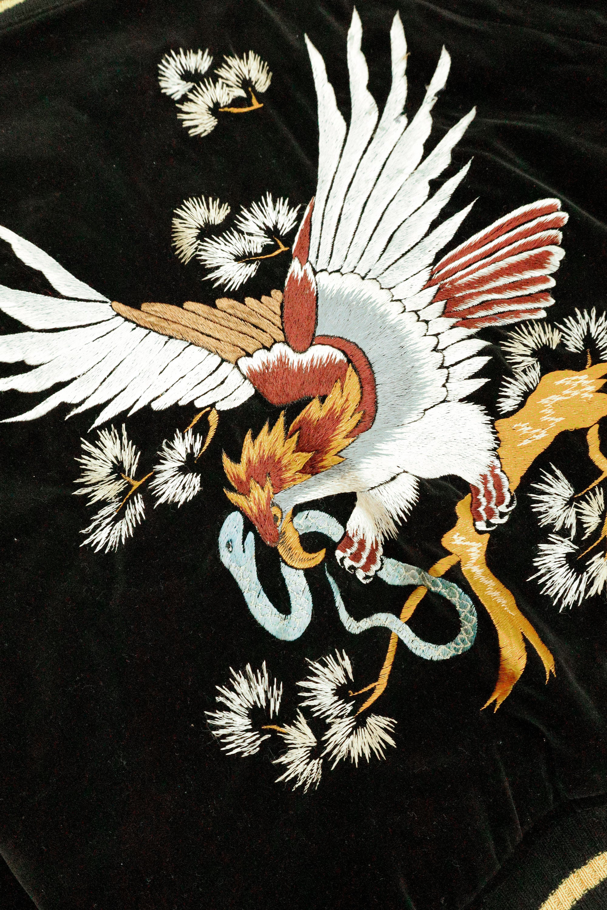 Eagle & Snake Velour Souvenir Jacket  - Japan , 1950s