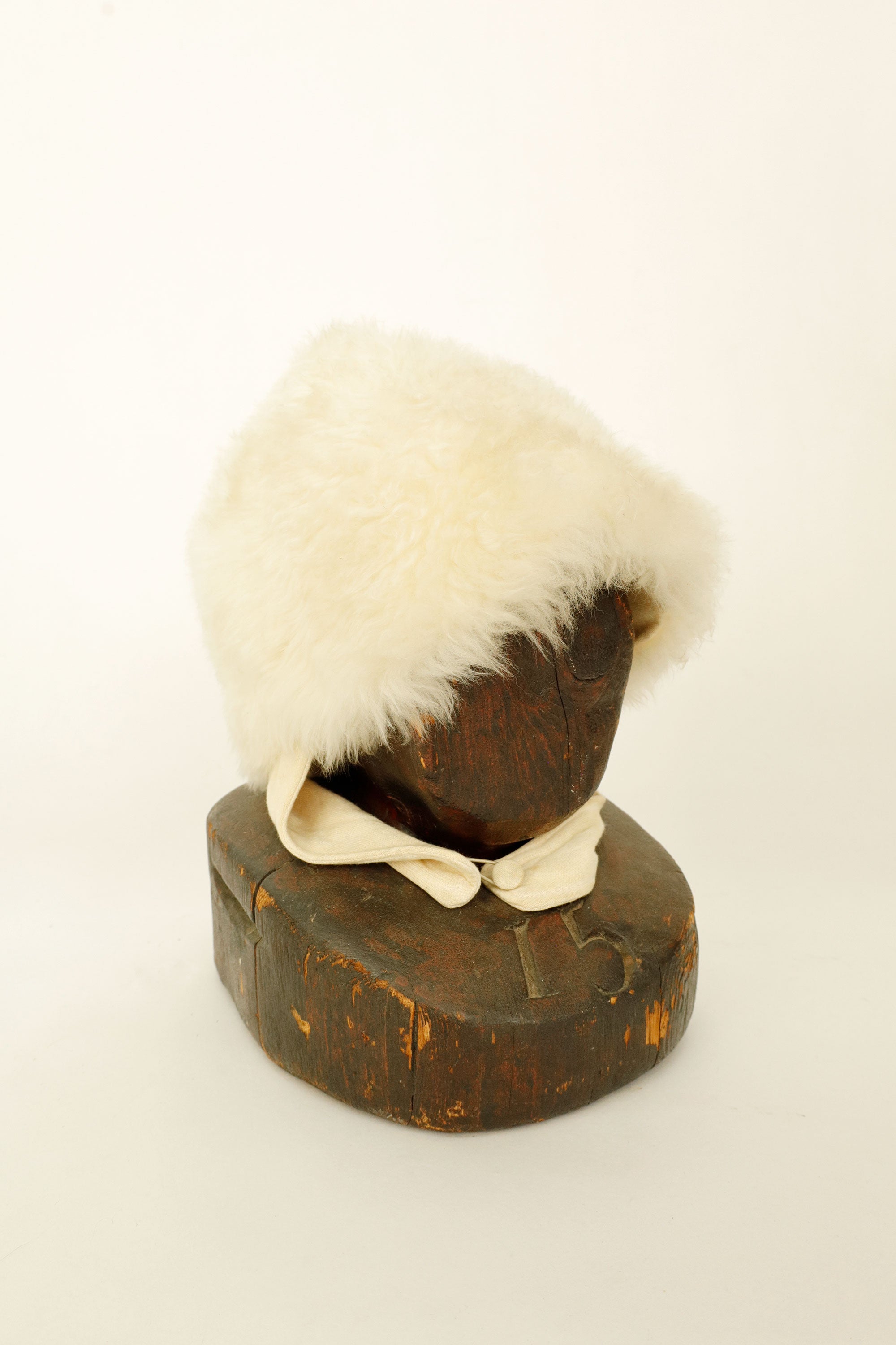 Fur Winter Cap – Natural Shearling, c.1915–1930