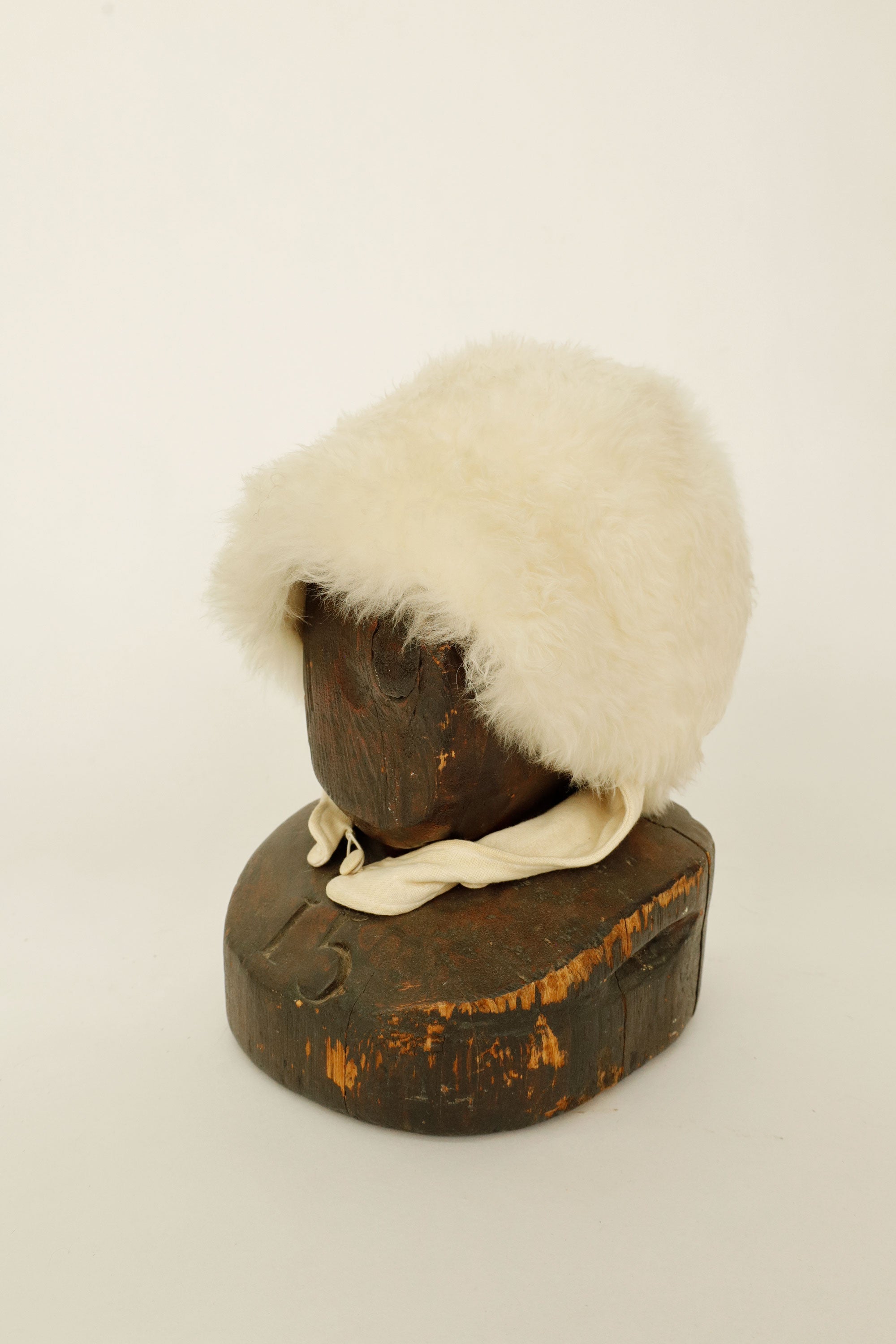Fur Winter Cap – Natural Shearling, c.1915–1930