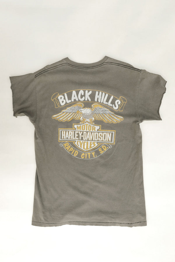 Harley Davidson Motorcycle Tee  - Black Hills, 1980s