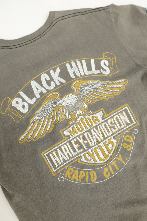 Harley Davidson Motorcycle Tee  - Black Hills, 1980s
