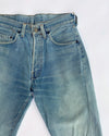 1980's Levi's 501 Selvedge w28 L28 Vintage Redlne Crush Jeans #0907