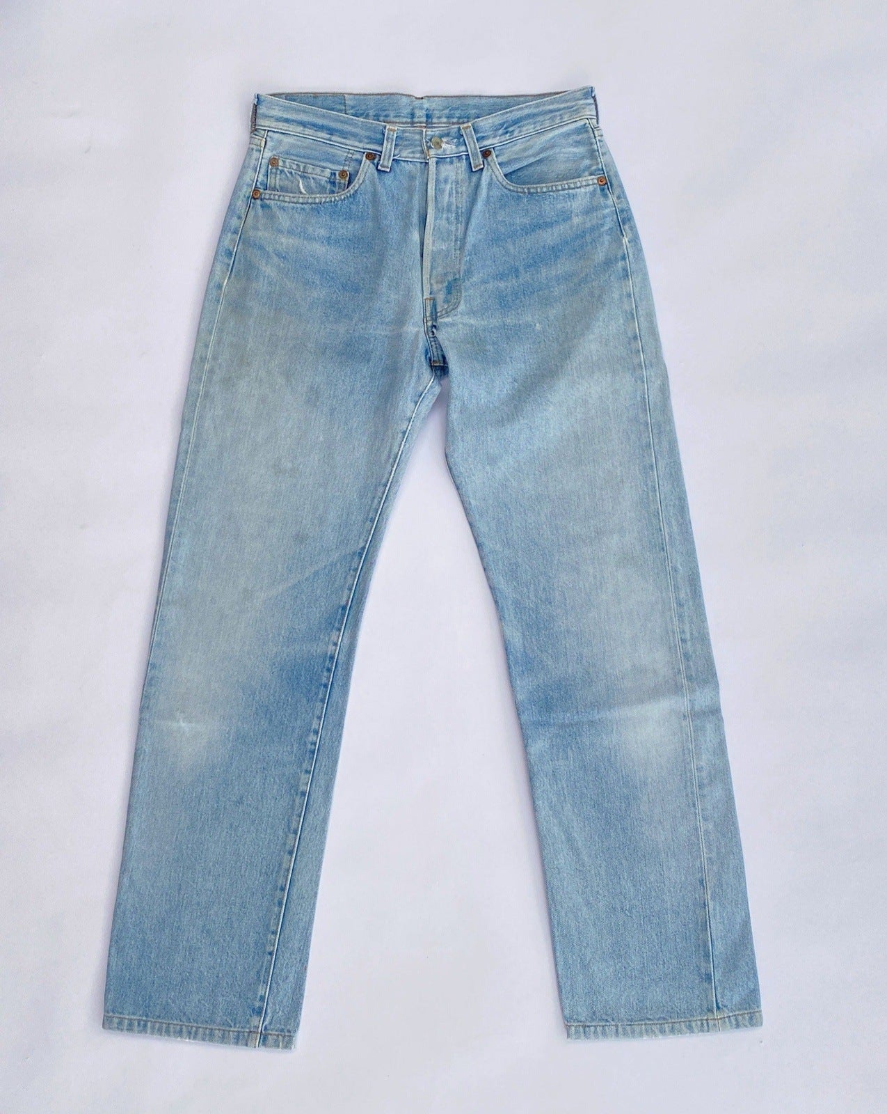 1980's Levi's 501 Selvedge w30 L30 Vintage RedLine Jeans (#0908)