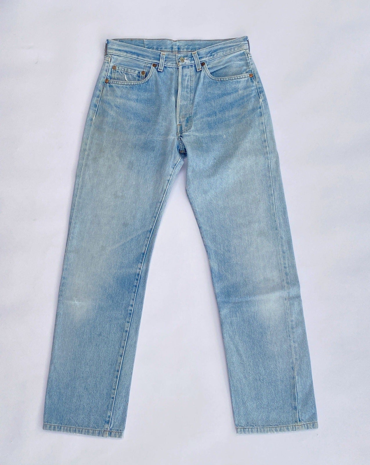 1980's Levi's 501 Selvedge w30 L30 Vintage RedLine Jeans (#0908