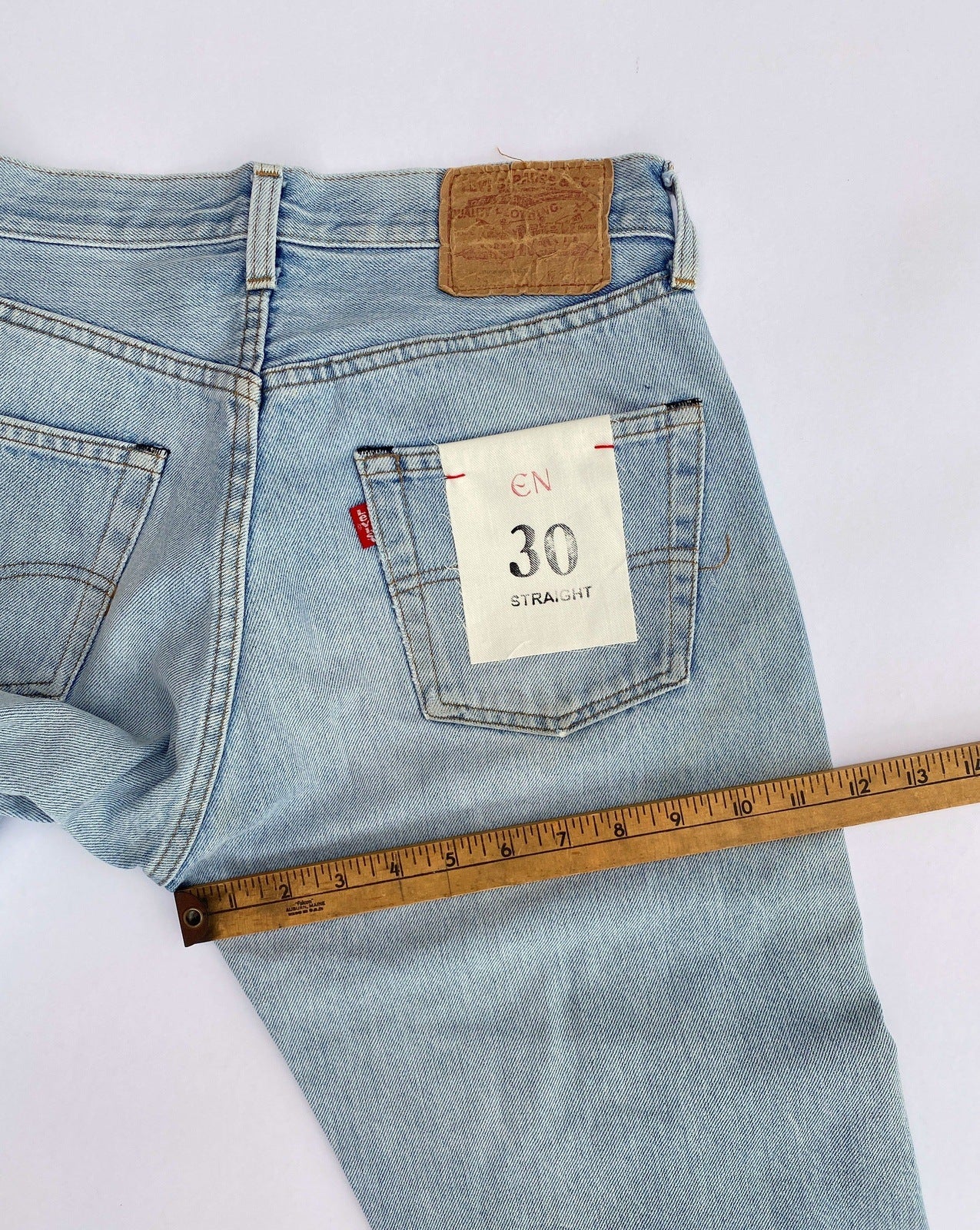 1980's Levi's 501 Selvedge w30 L30 Vintage RedLine Jeans (#0908