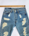 1990's Levi's 501 USA w31 L33 Vintage Crush Jeans #0909