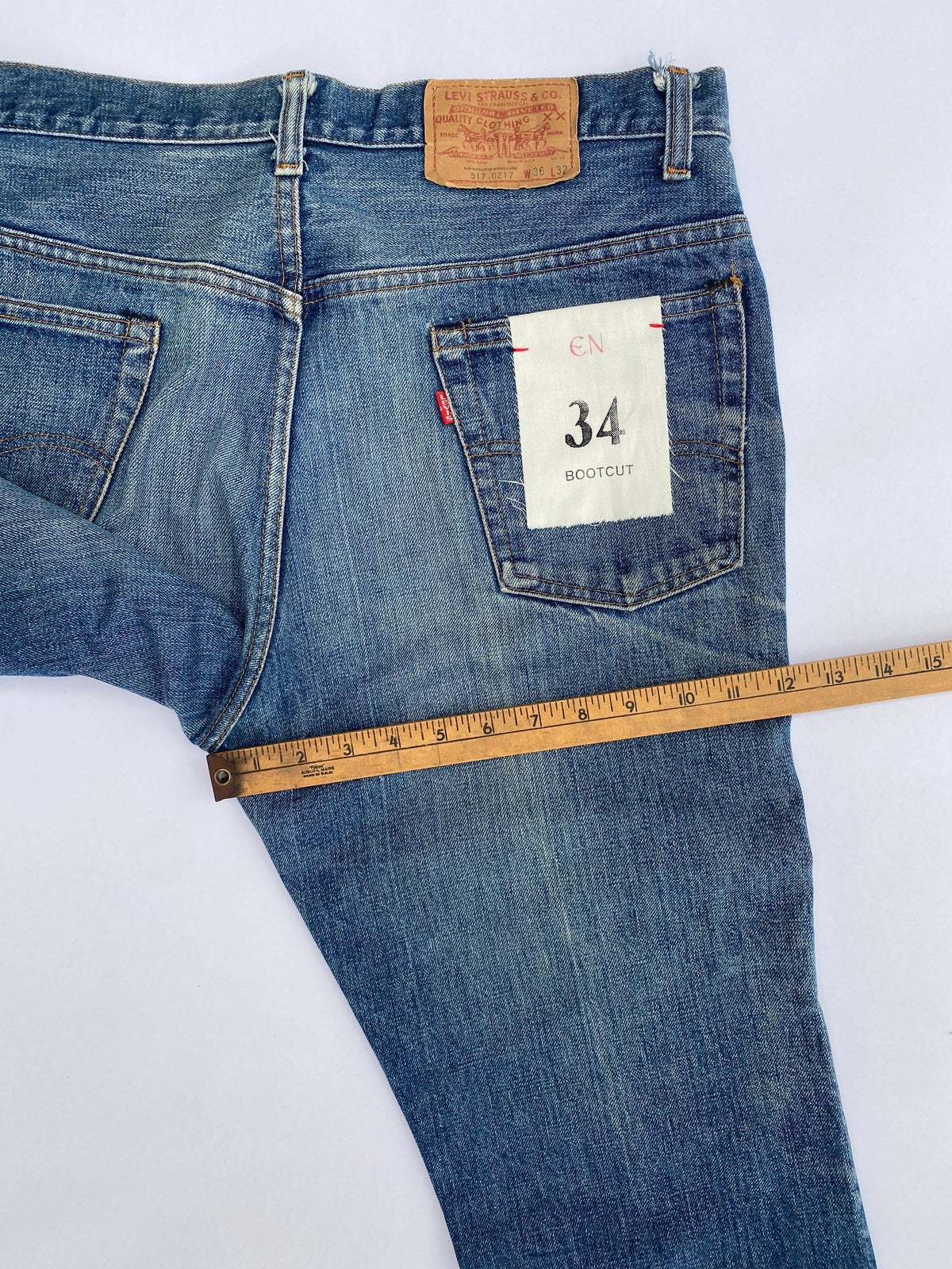 1970's Levi's 517 Bootcut w34 L30 Vintage Flare Jeans (#0911)