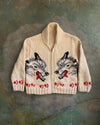 1950's Wolf Cowichan Sweater