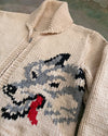 1950's Wolf Cowichan Sweater