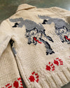 1950's Wolf Cowichan Sweater