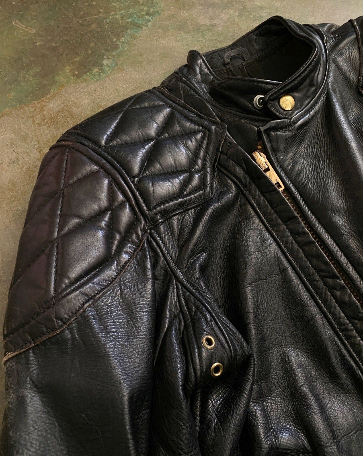 1960's Langlitz Leather Padded Jacket Cascade – en vintage