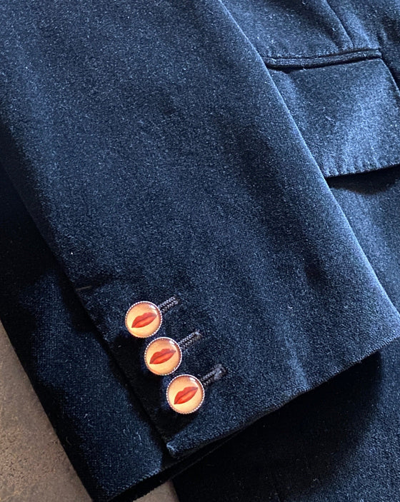 Yves Saint Laurent Lip Button Tailored Jacket