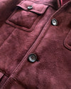 Gucci Shearling Jacket Burgundy