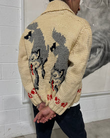  1950's Wolf Cowichan Sweater