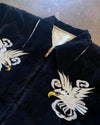 1950's JAPAN Velour Souvenir Jacket "White Eagle"