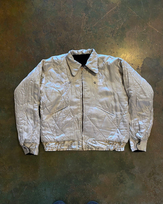 1950's JAPAN Velour Souvenir Jacket "White Eagle"