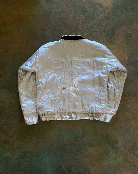 1950's JAPAN Velour Souvenir Jacket "White Eagle"