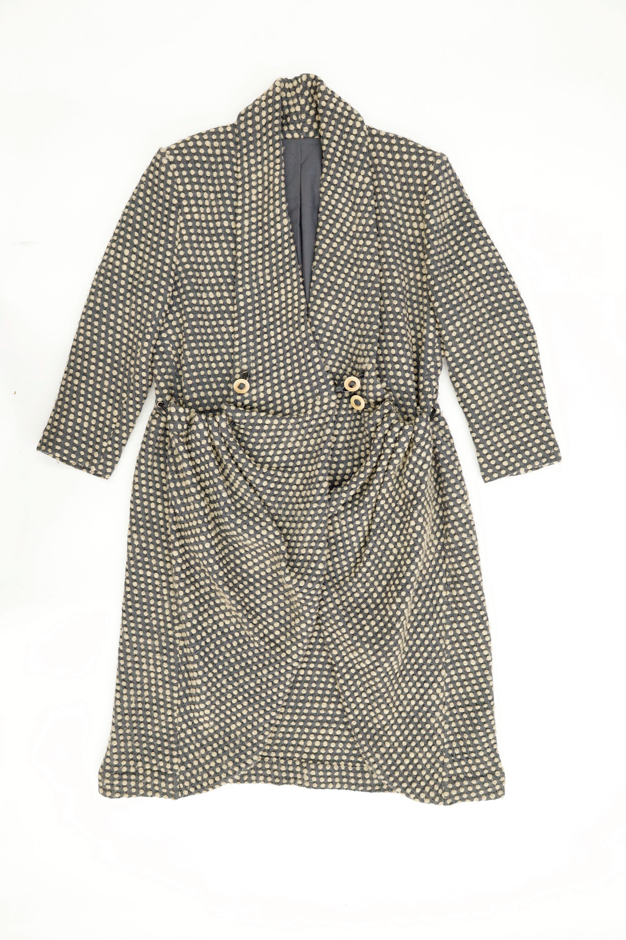 Gathered Dot Jacquard Coat – Issey Miyake, FW 1986