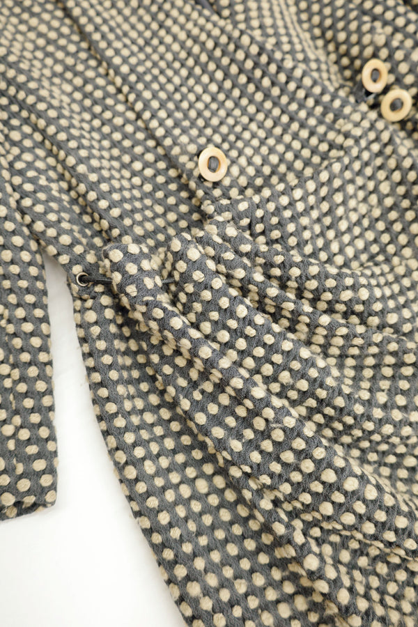 Gathered Dot Jacquard Coat – Issey Miyake, FW 1986