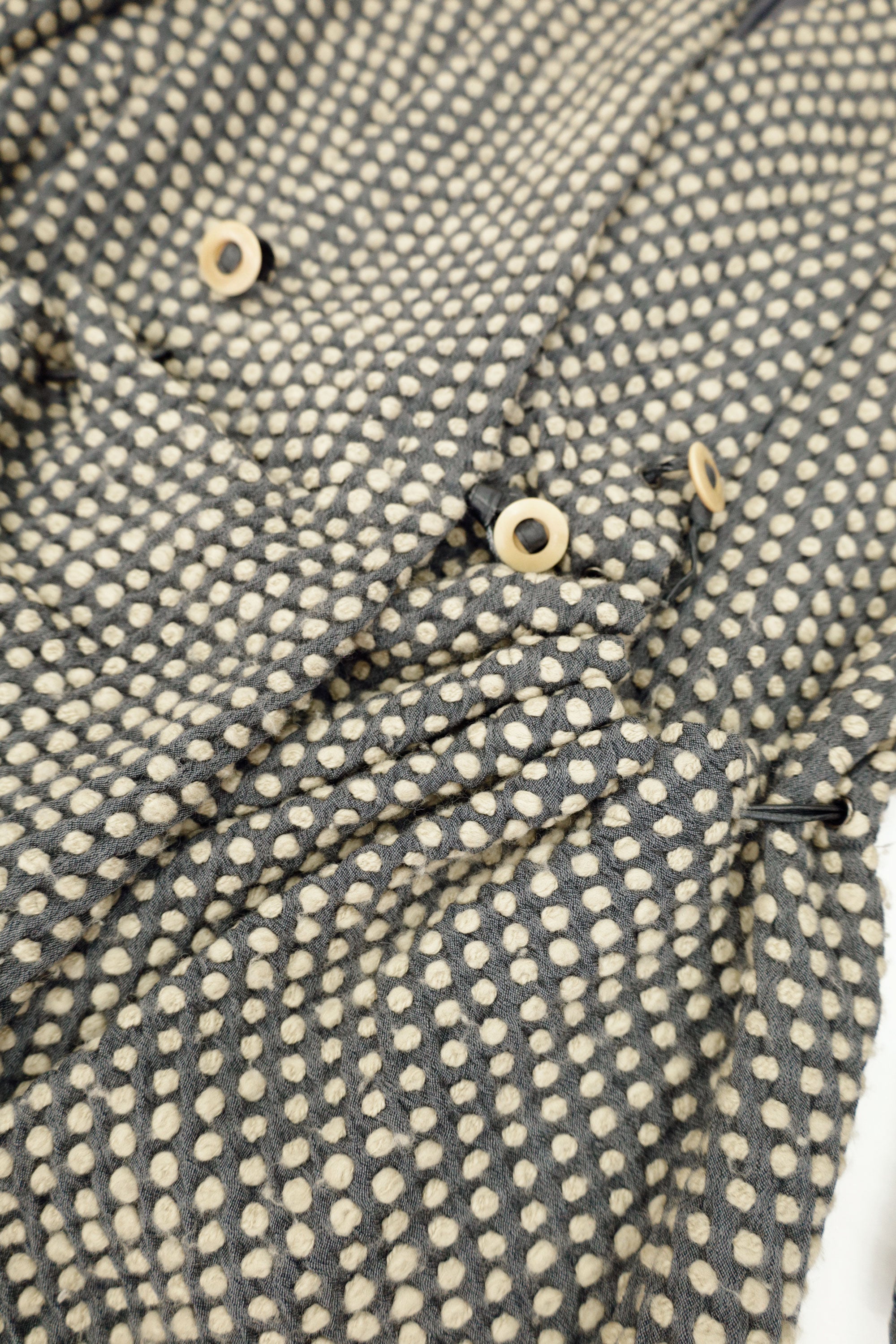 Gathered Dot Jacquard Coat – Issey Miyake, FW 1986