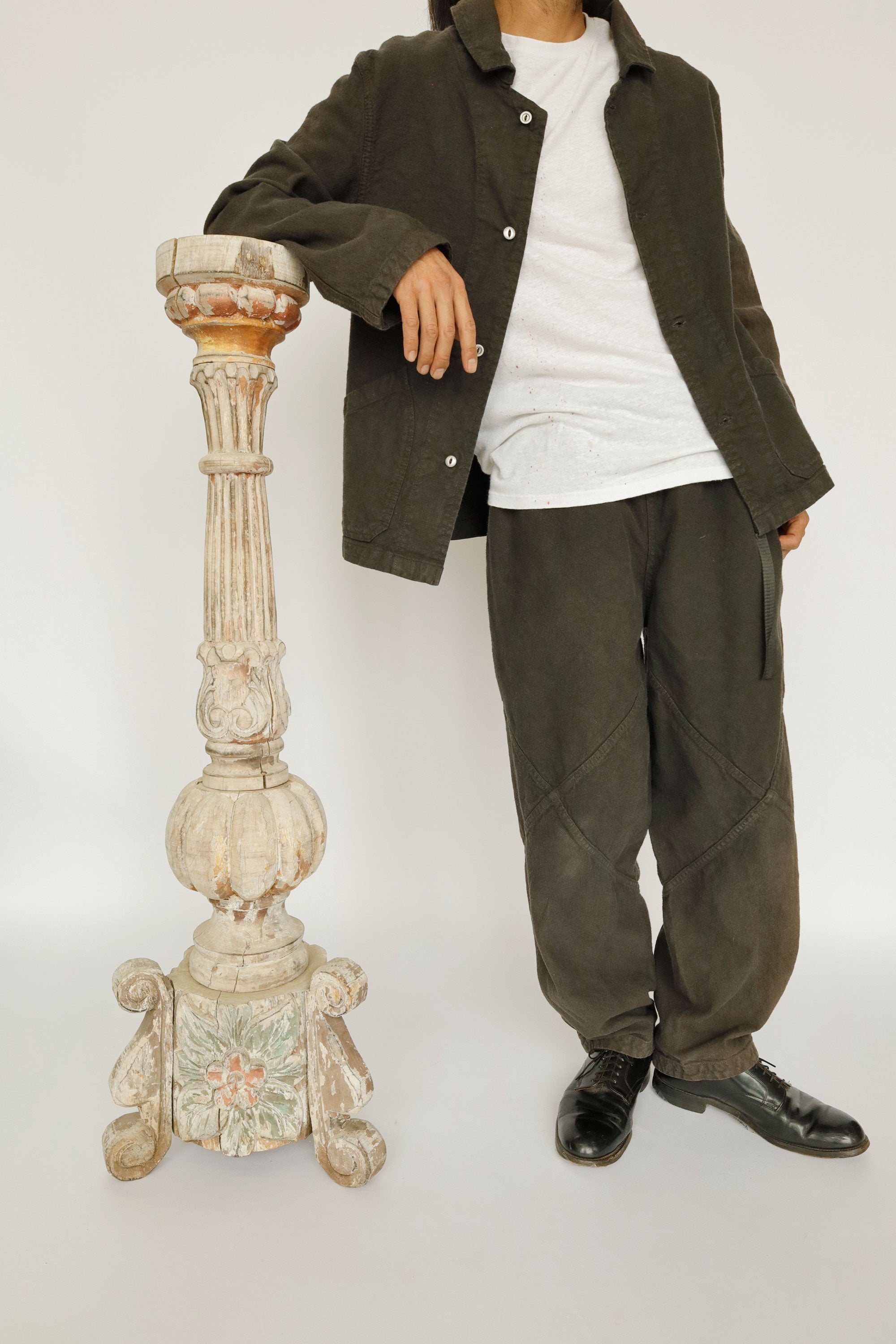 18th Century Wooden Candle Stand