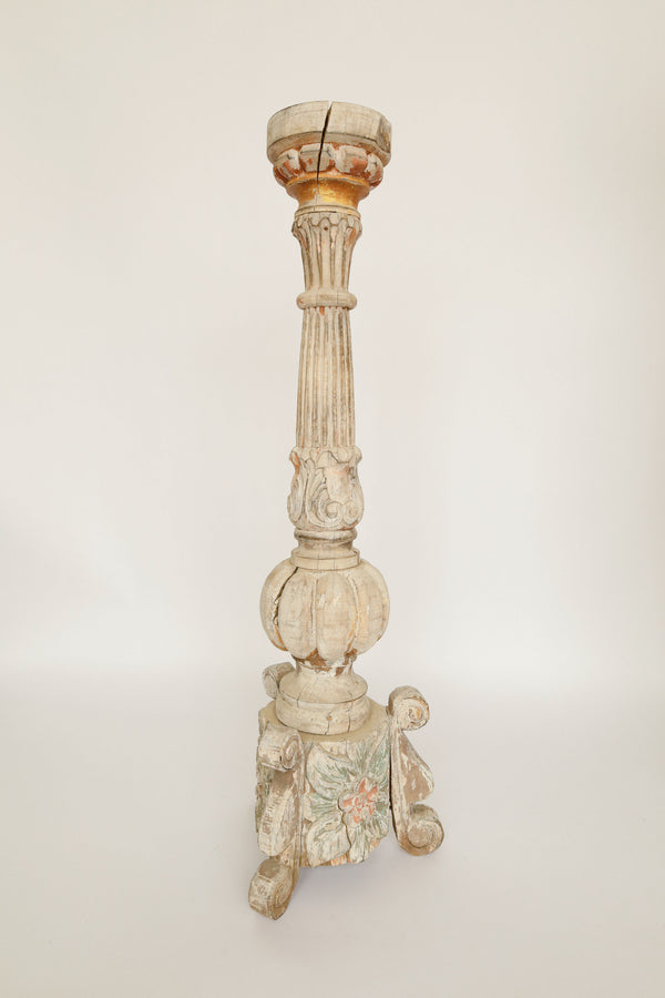 18th Century Wooden Candle Stand