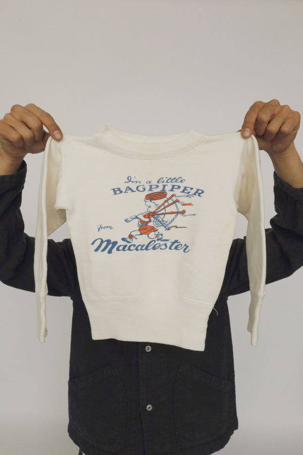“Little Bagpiper” Kids Sweatshirt – Champion, 1950s