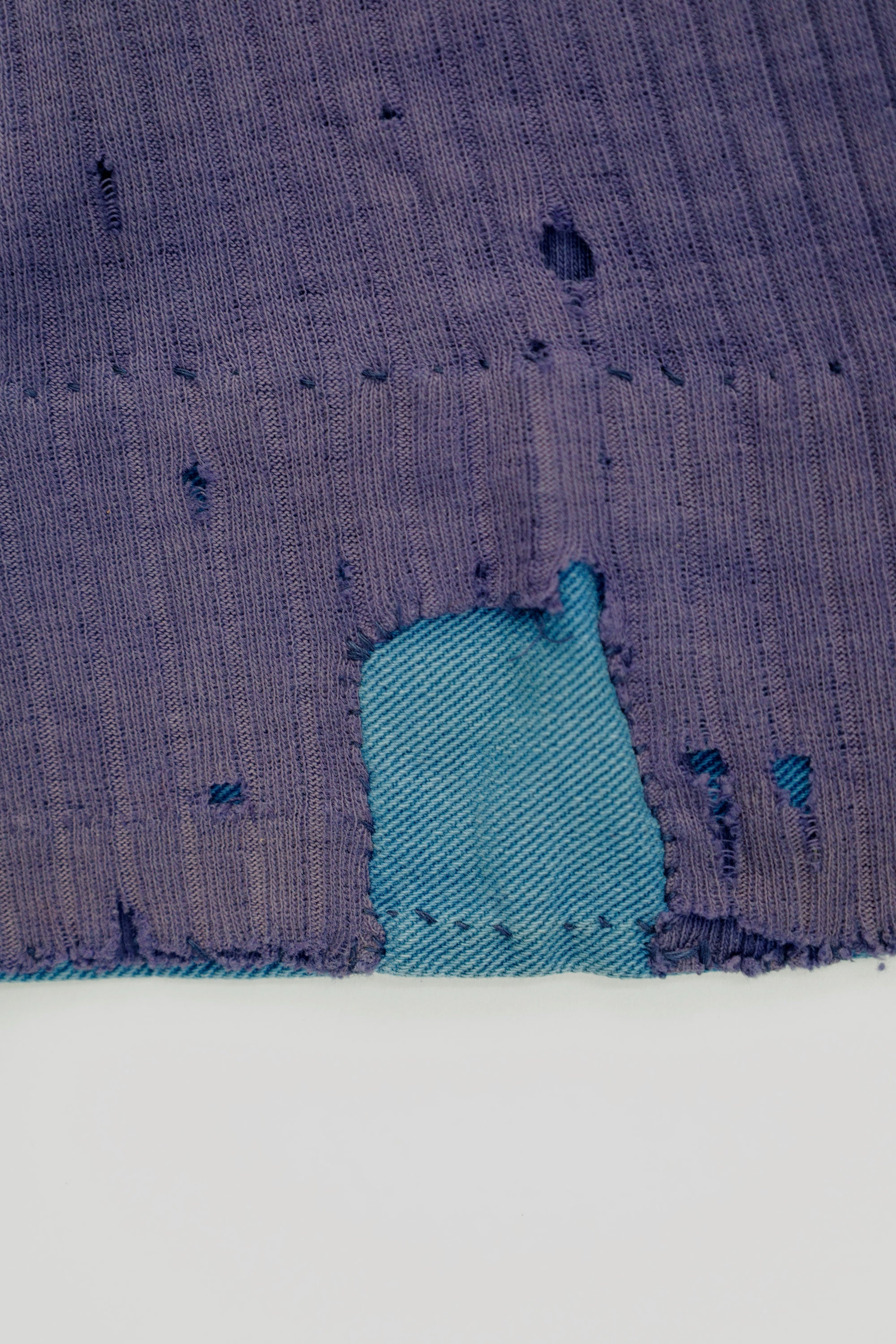 Hand-Repaired Vintage Rib Tee  c.1940-1950