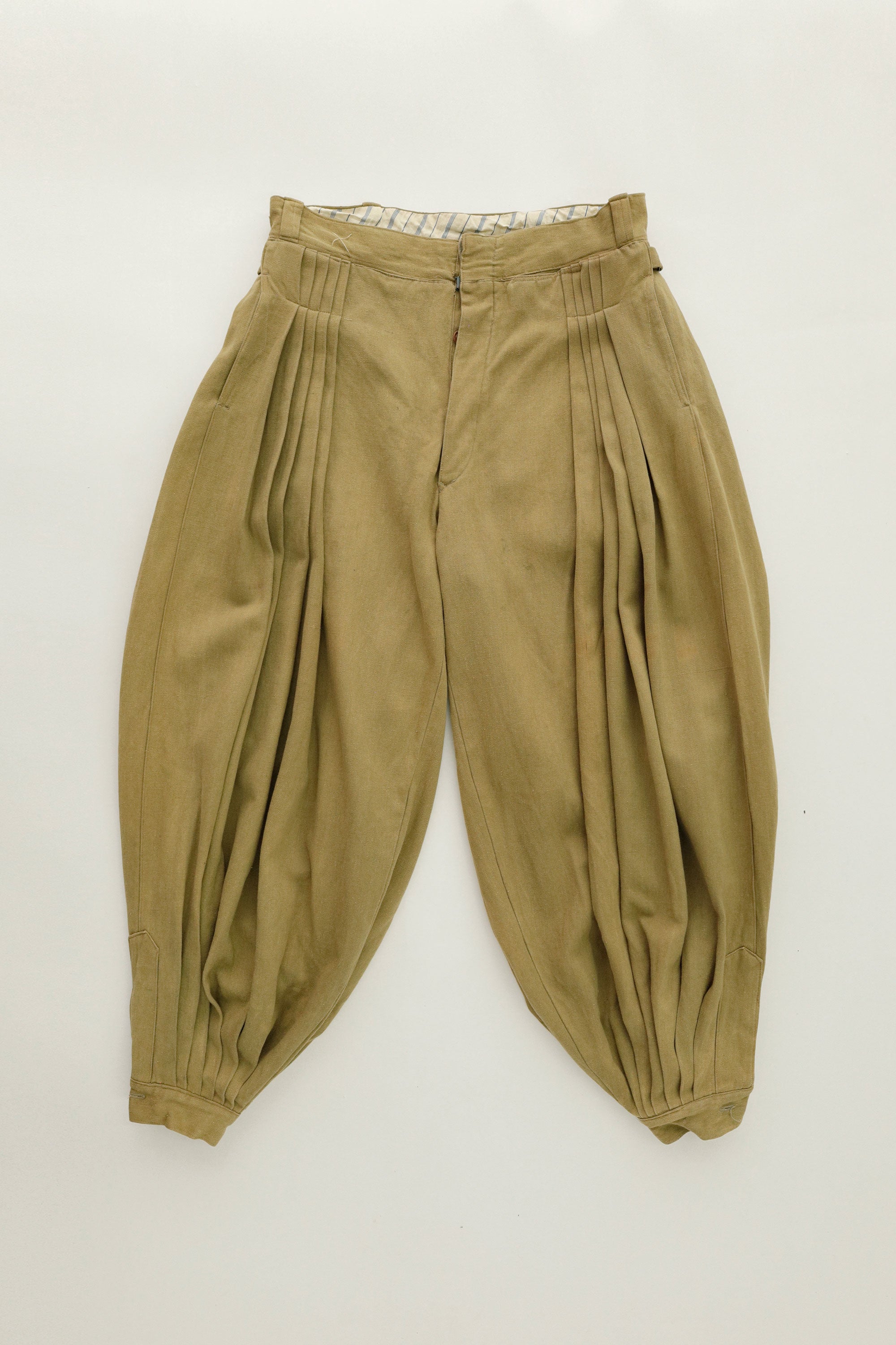 Balloon-Leg Cotton Pants c.1940