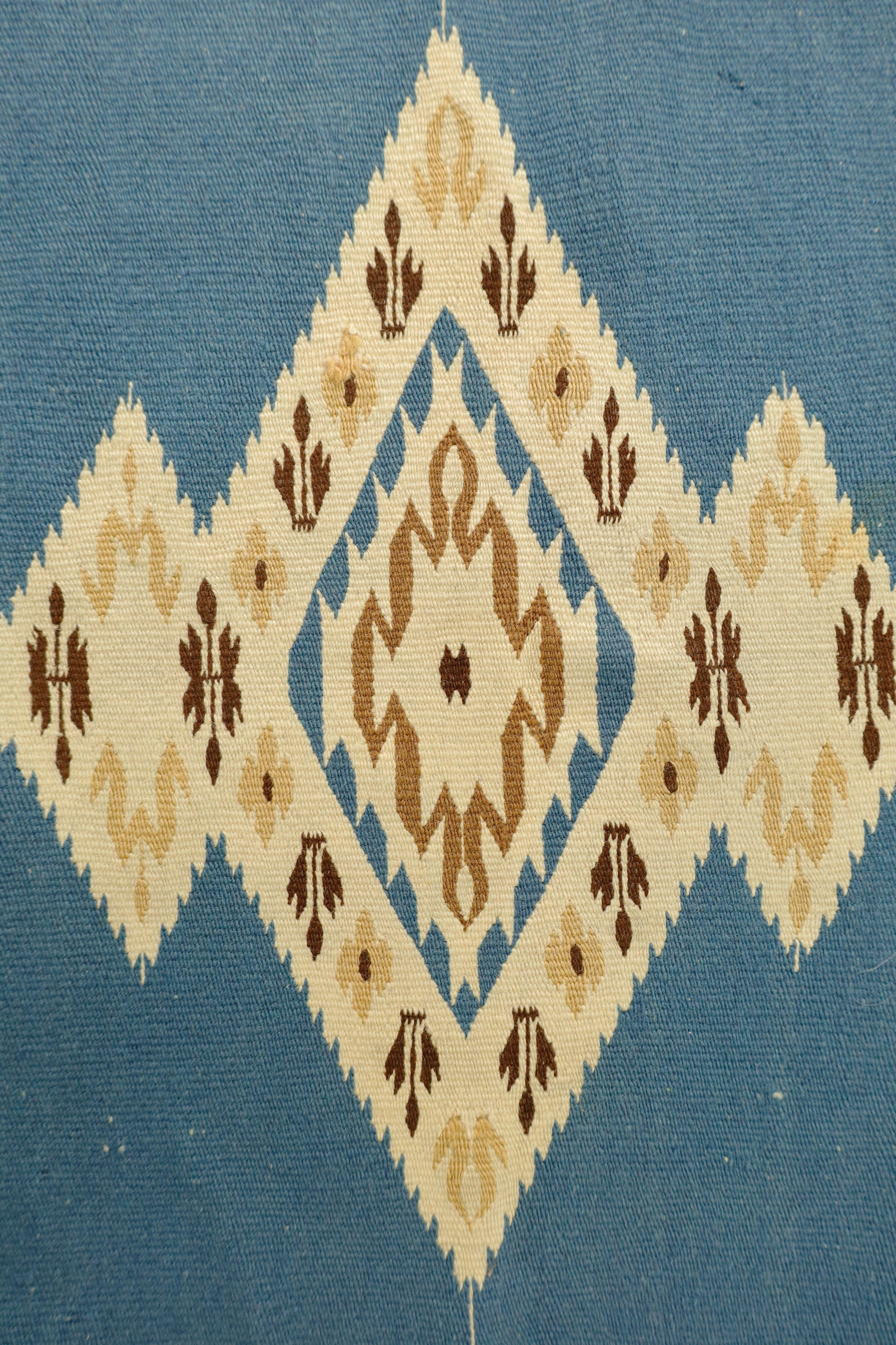 Indigo Field Rug – Mexico, c.1930s–40s
