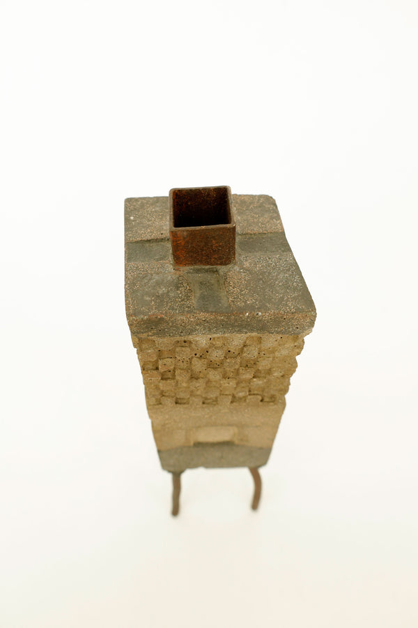 Concrete & Iron Bud Vase –  Contemporary