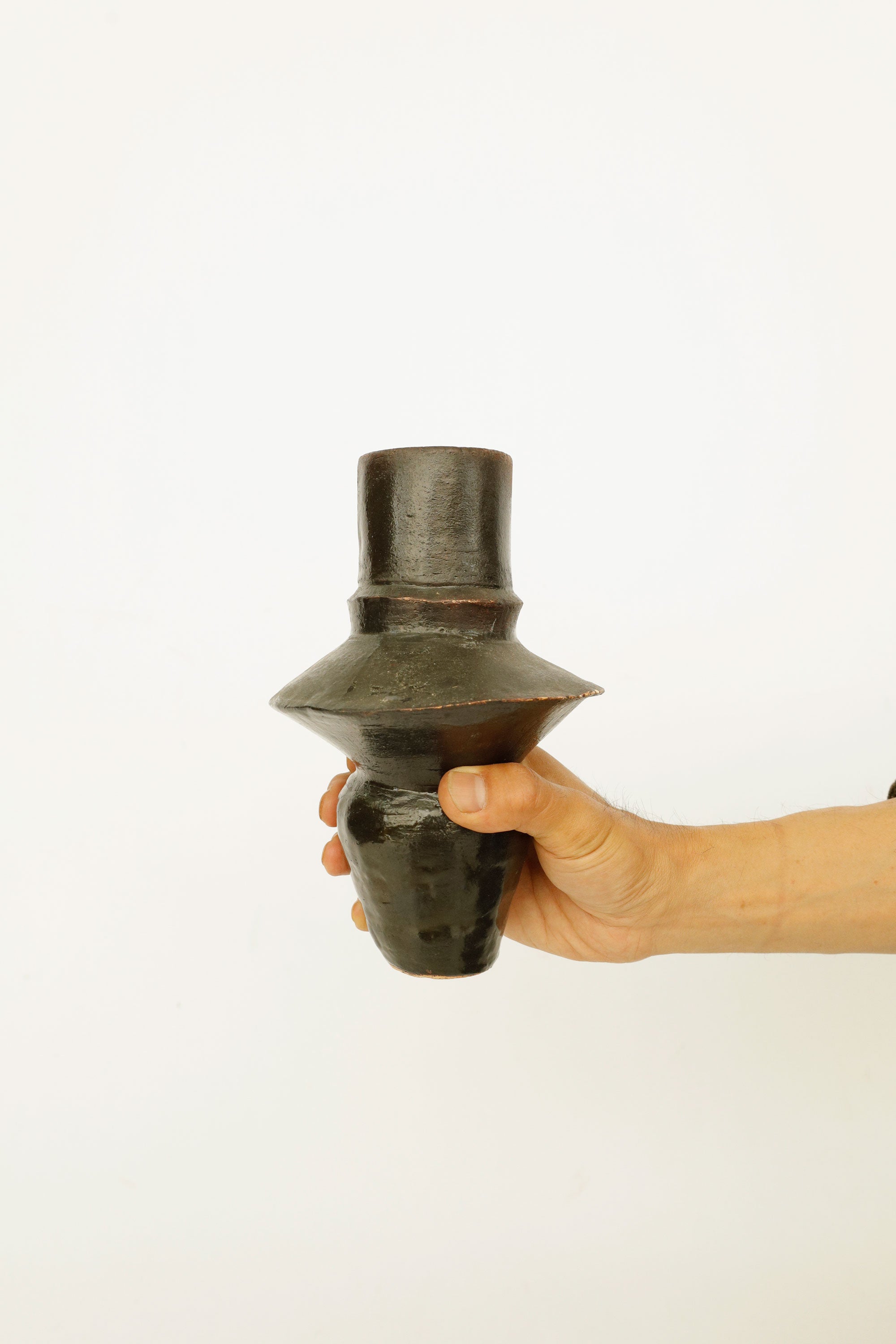 Hand-Formed Studio Pottery Vessel – Maker Unknown, Date Unknown