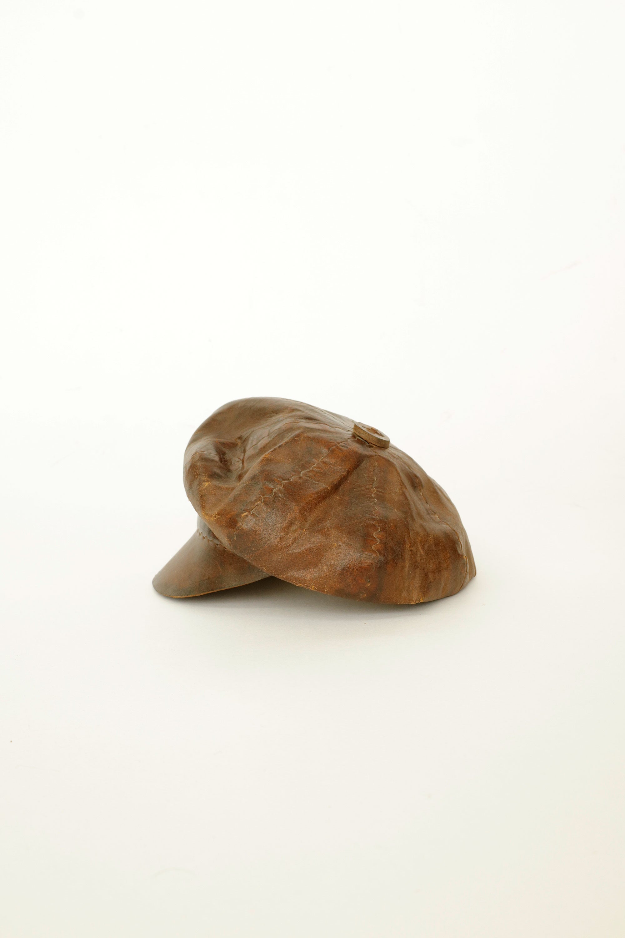 Leather  Sculpture Casket Hat– Brazil, c.1970s