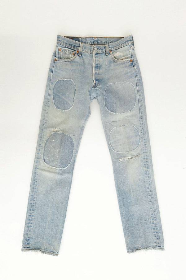 ”501 with Circles” Reconstructed Jeans – Levi’s, c.1990s