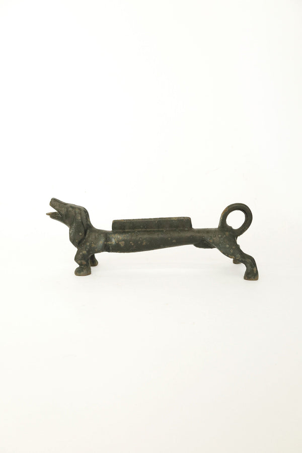 Cast Iron Dachshund Boot Scraper  c.1930s