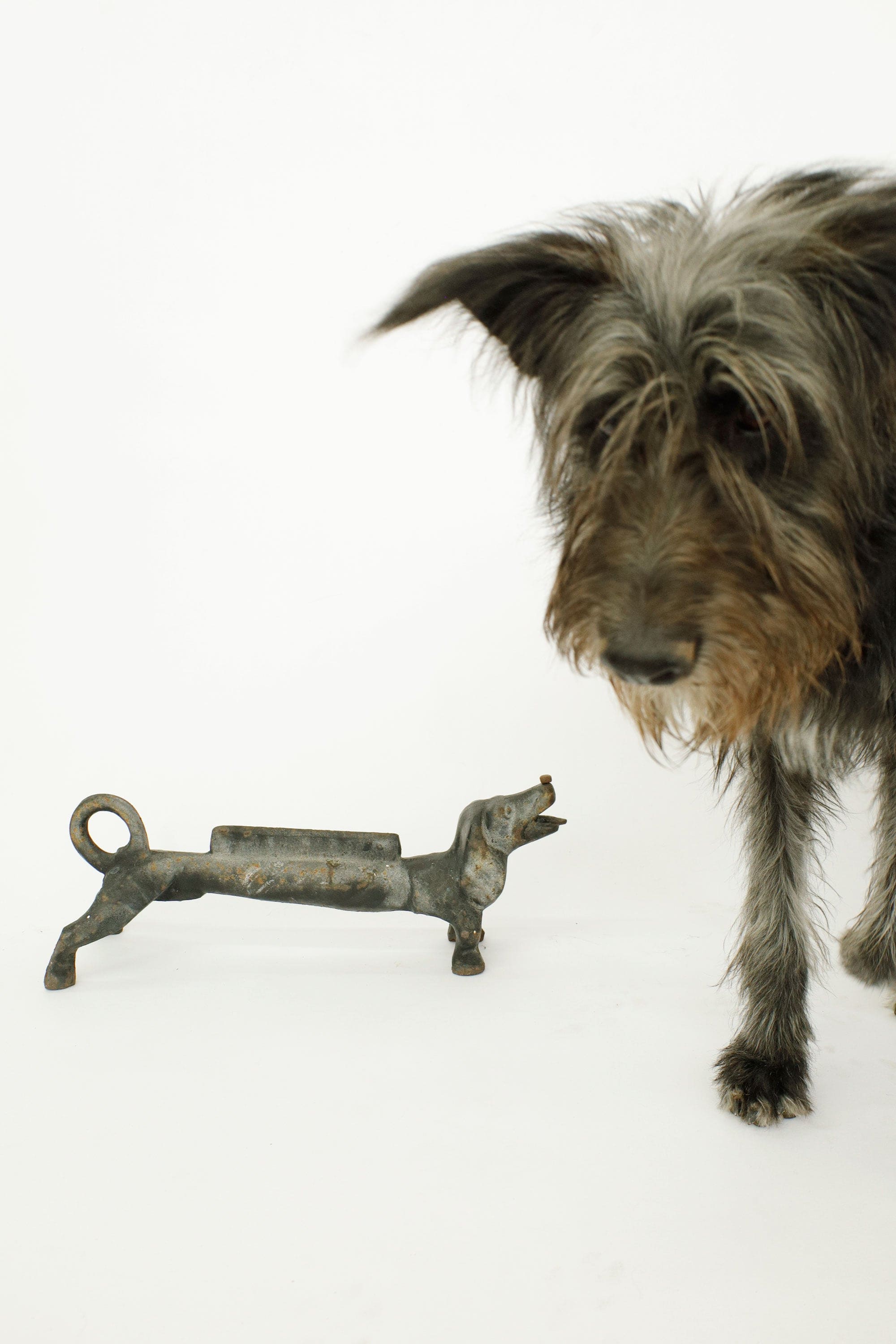 Cast Iron Dachshund Boot Scraper  c.1930s
