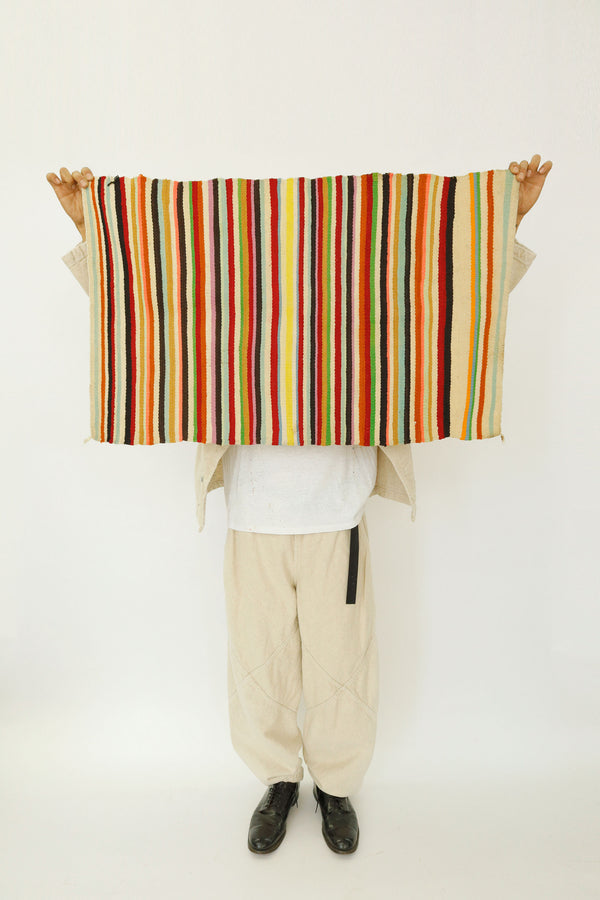 Mid‑Century Navajo Striped Rug – South West Us, c. 1940s–60s