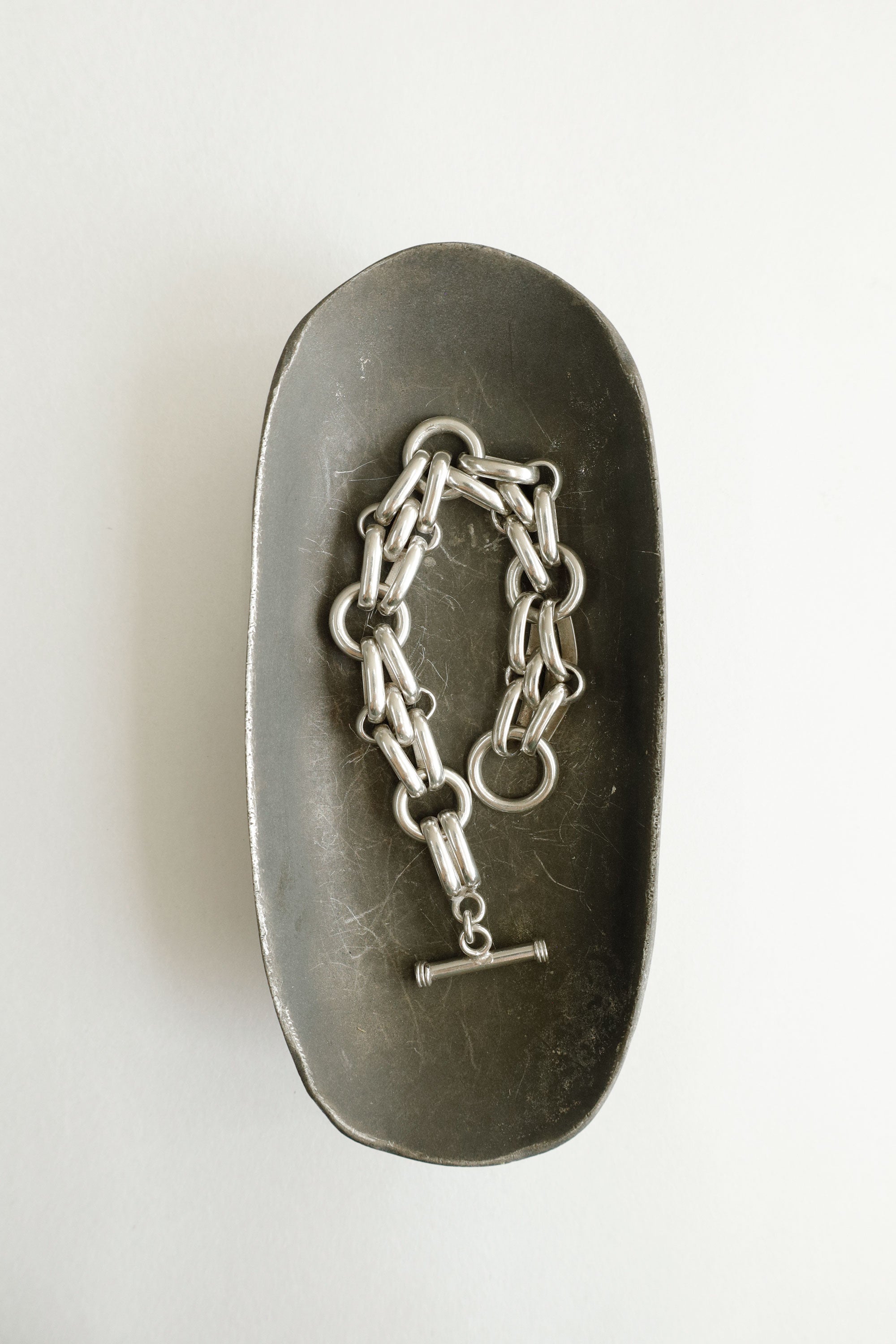 Interlinked Weight – Sterling Silver Bracelet, c.1990s
